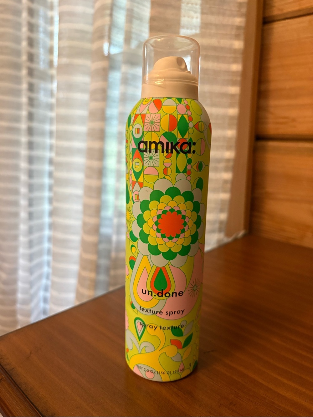 Anika un.done Texture Spray — Yellow, Green, Pink Patterned Can
